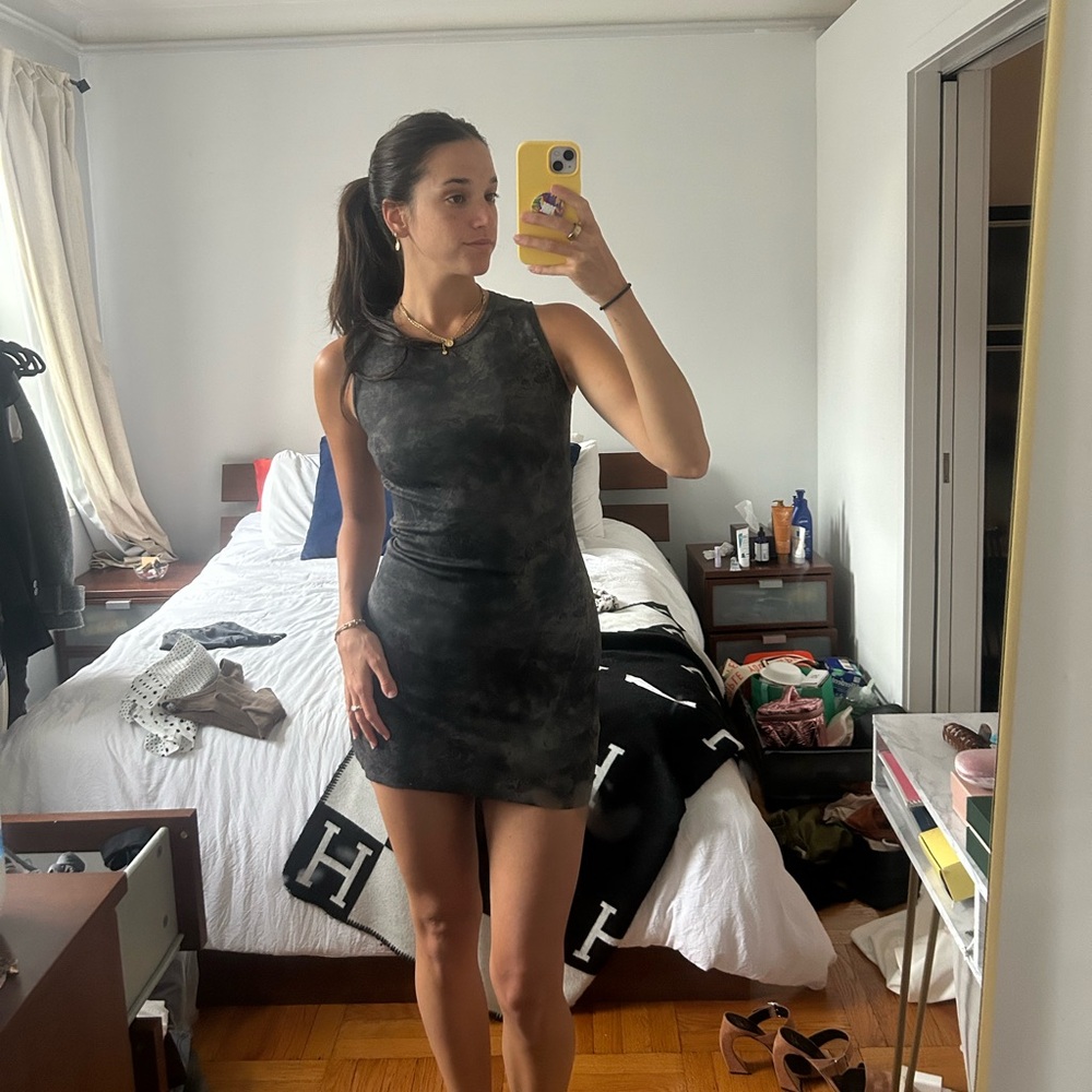 Zara Charcoal Sleeveless Mini Dress